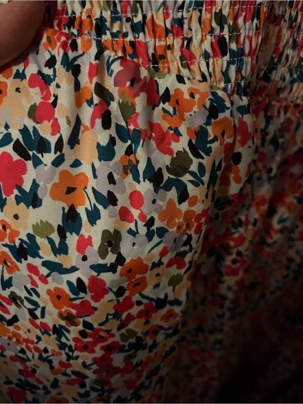 Chic Soul Floral Maxi Dress in Coral, Orange, Teal & Olive